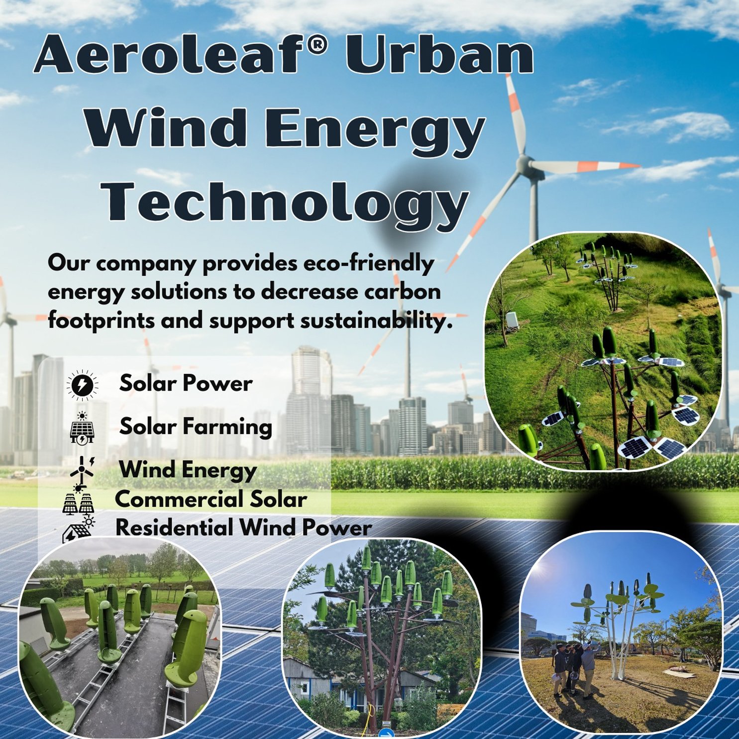 Smart wind technology collaboration for green buildings and cities.